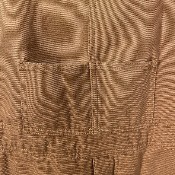 SafTbak Men's Insulated Brown Bib Overalls Size XXL Hunting Work - Picture 3 of 16
